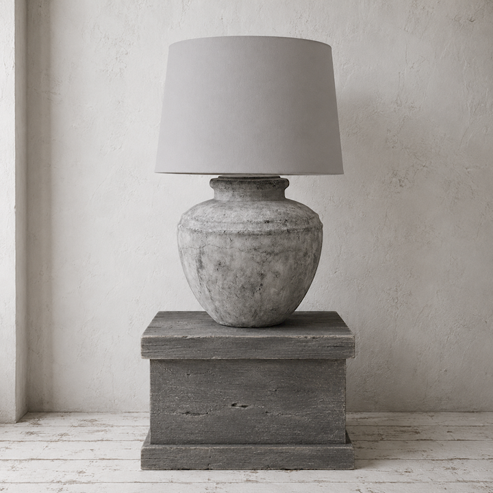 SIENA DARK GREY LAMP SMALL 44x44x59cm